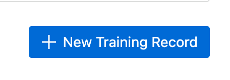 The New Training Record button.
