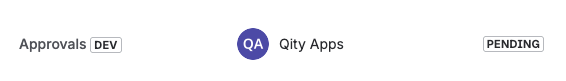 The Approvals entry created from Verified by, still pending a decision.